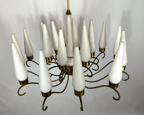 Large Mid-Century Monza 18-Light Chandelier from Arredoluce, 1950s-OT-1145976