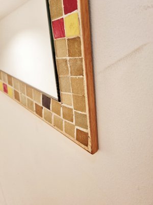 Large Mid-Century Mosaic Mirror with Lights, the Netherlands, 1961-LDW-1371758