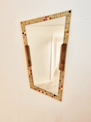 Large Mid-Century Mosaic Mirror with Lights, the Netherlands, 1961-LDW-1371758