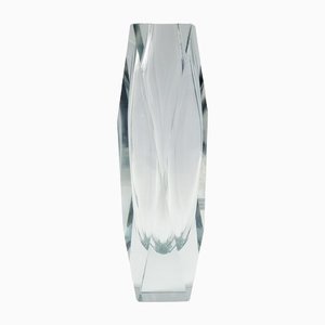 Large Mid-Century Murano Faceted Glass Vase attributed to Flavio Poli for Alessandro Mandruzzato, Italy, 1960s-BMM-1383900