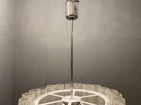 Large Mid-Century Murano Glass Chandelier by Toni Zuccheri, 1970s-JJC-1373111