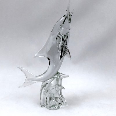 Large Mid-Century Murano Glass Dolphin by Licio Zanetti, 1960s-OT-1057990