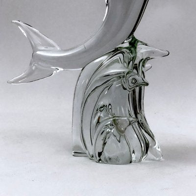 Large Mid-Century Murano Glass Dolphin by Licio Zanetti, 1960s-OT-1057990