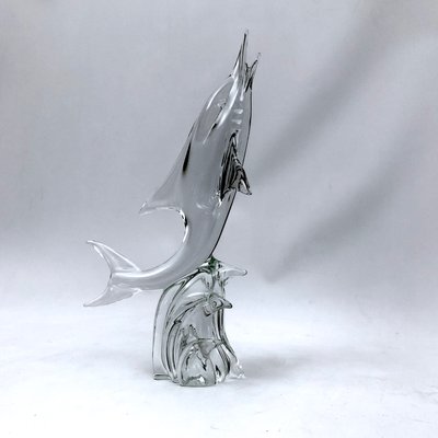 Large Mid-Century Murano Glass Dolphin by Licio Zanetti, 1960s-OT-1057990