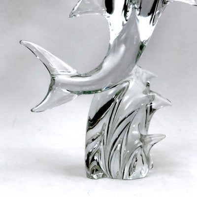 Large Mid-Century Murano Glass Dolphin by Licio Zanetti, 1960s-OT-1057990