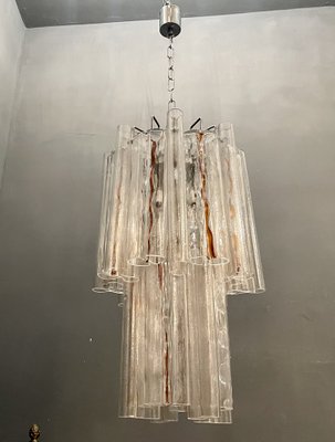 Large Mid-Century Murano Glass Tubular Chandelier-JJC-949661