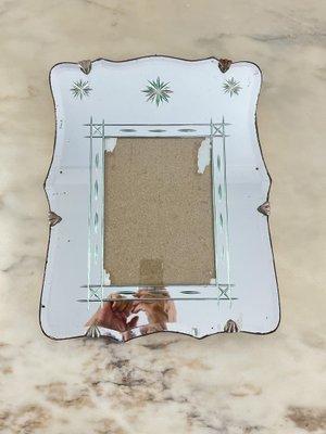 Large Mid-Century Murano Glass Wall Photo Frame, 1950s-YST-2035045