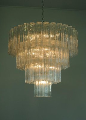 Large Mid-Century Murano Tubular Chandelier-ARN-1306783