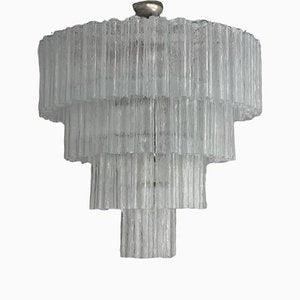 Large Mid-Century Murano Tubular Chandelier-ARN-1306783