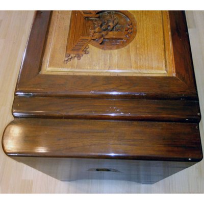 Large Mid-Century Oriental Camphor Wood Chest or Trunk, China, 1940s-YGE-974714