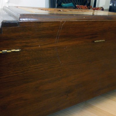 Large Mid-Century Oriental Camphor Wood Chest or Trunk, China, 1940s-YGE-974714