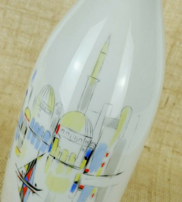 Large Mid-Century Porcelain Vase with Southern City View from Hutschenreuther, 1950s-FH-1257487