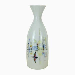 Large Mid-Century Porcelain Vase with Southern City View from Hutschenreuther, 1950s-FH-1257487