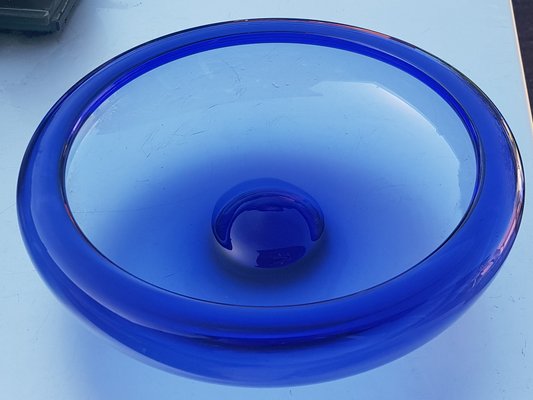 Large Mid-Century Royalblau Holmegaard Bowl by Per Lütken for Royal Copenhagen-QDP-1022942