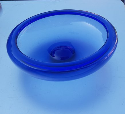 Large Mid-Century Royalblau Holmegaard Bowl by Per Lütken for Royal Copenhagen-QDP-1022942