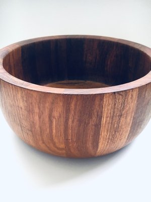 Large Mid-Century Scandinavian Teak Bowl by Richard Nissen, Denmark, 1960s-RQV-1238838