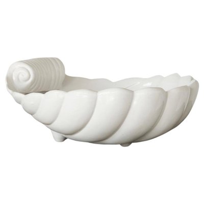 Large Mid-Century Shell Shaped Ceramic Bowl, 1940s-FEW-2024206