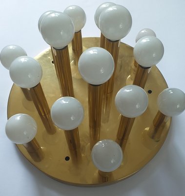 Large Mid-Century Sputnik Ceiling, Wall Lamp or Flush Mount, 1970s-TZ-747063