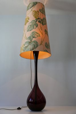 Large Mid-Century Swedish Floor Lamp by Arthur Percy for Gullaskruf, 1950s