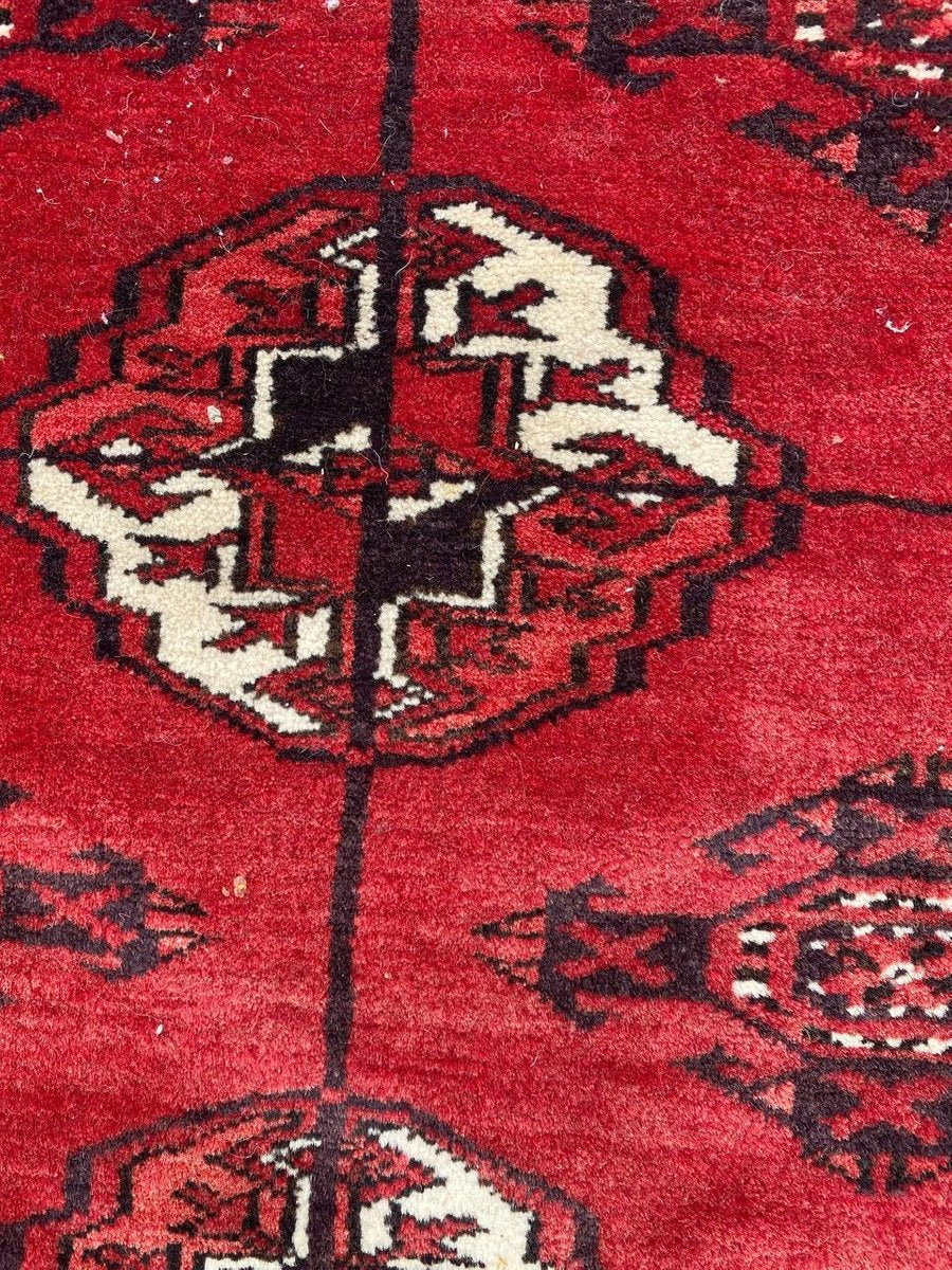 Large Mid Century Turkmen Bokhara Rug