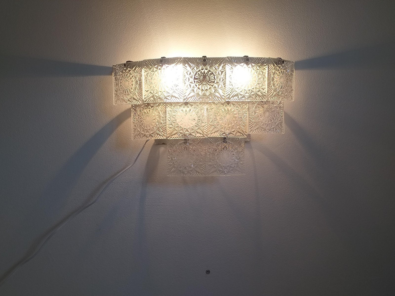 Large Mid-Century Wall Light by Jaroslav Bejvl for Kamenicky Senov, 1970s