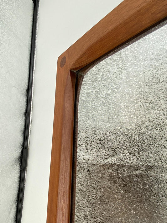 Large Mid-Century Wall Mirror with Teakwood Frame by Aksel Kjersgaard for Kjersgaard Møbler, Denmark, 1960s