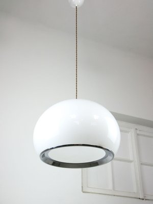 Large Mid-Century White Bud Pendant Lamp by Studio 6G for Guzzini, 1970s-HGJ-1722459