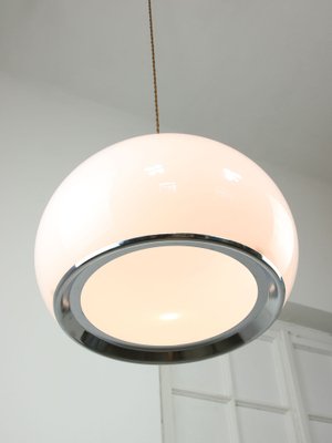 Large Mid-Century White Bud Pendant Lamp by Studio 6G for Guzzini, 1970s-HGJ-1722459