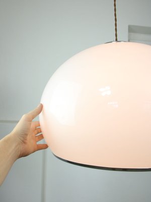 Large Mid-Century White Bud Pendant Lamp by Studio 6G for Guzzini, 1970s-HGJ-1722459