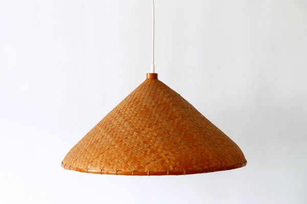 Large Mid-Century Wicker Pendant Lamp, Germany, 1960s-WPT-901341