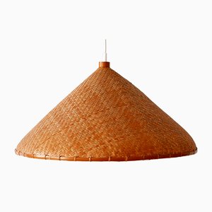 Large Mid-Century Wicker Pendant Lamp, Germany, 1960s-WPT-901341