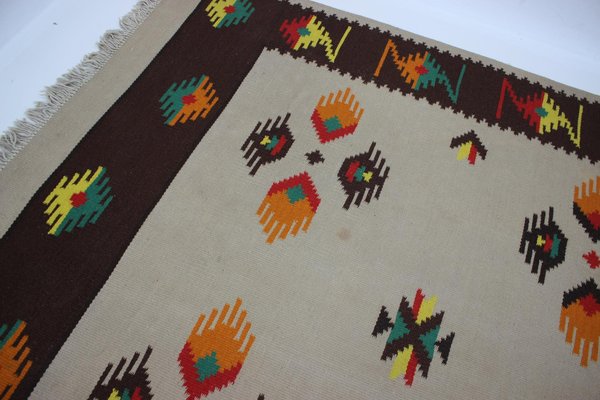 Large Mid-Century Wool Kilim Rug, 1960s-TZ-920260