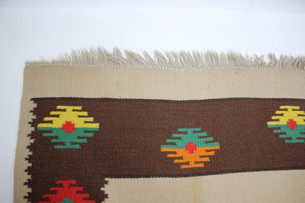 Large Mid-Century Wool Kilim Rug, 1960s-TZ-920260