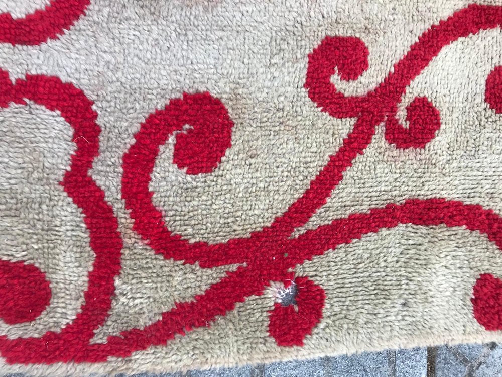 Large Mid-Vintage Hand-Knotted Cogolin Rug