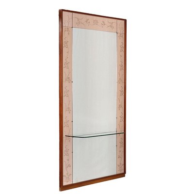 Large Mirror with Console Shelf, 1950s-VMM-1411142