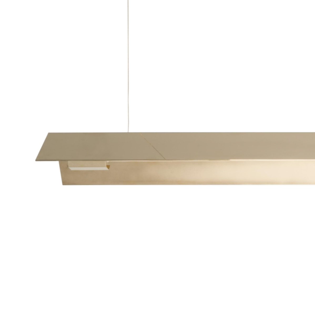 Large Misalliance Brass Suspended Light by Lexavala