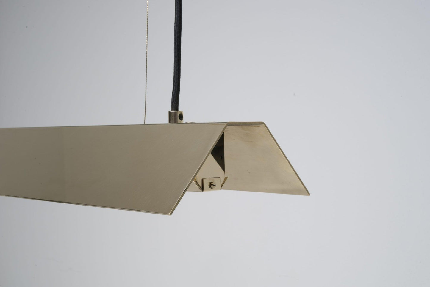 Large Misalliance Brass Suspended Light by Lexavala