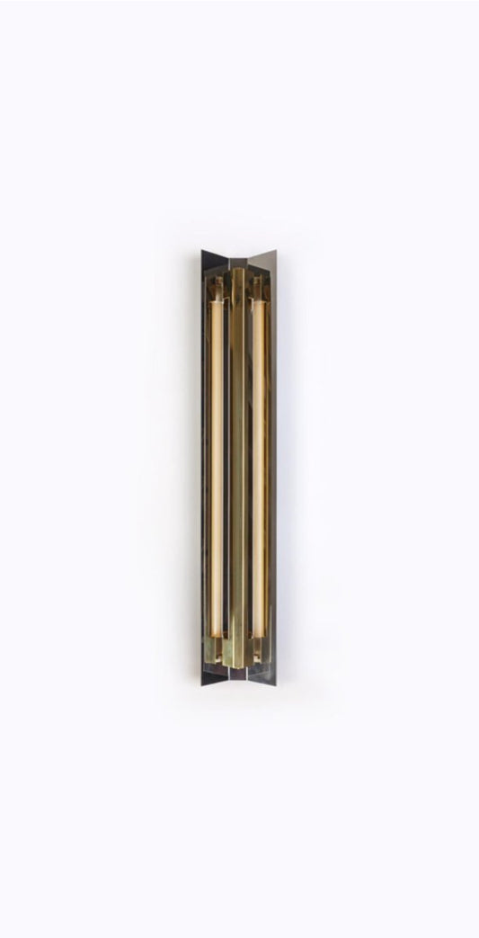 Large Misalliance Brass Wall Light by Lexavala