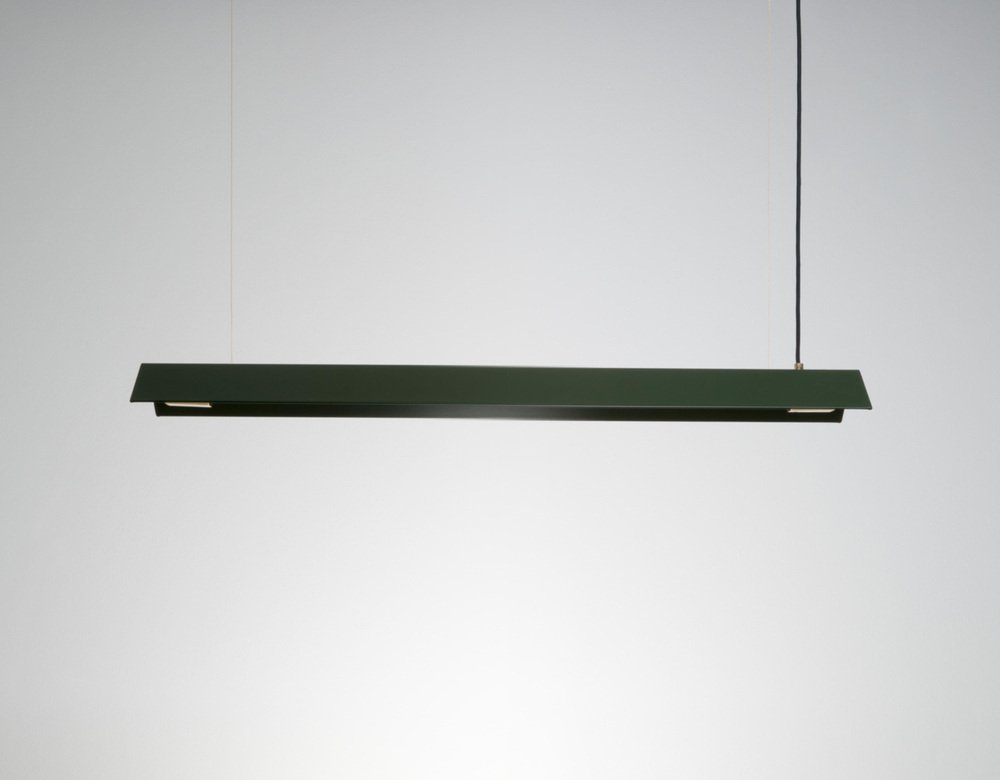 Large Misalliance Ex Bottle Green Suspended Light by Lexavala