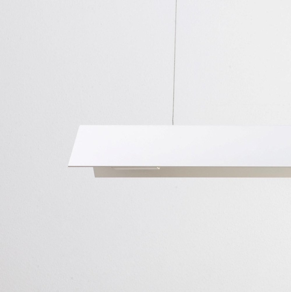 Large Misalliance Ral Pure White Suspended Light by Lexavala