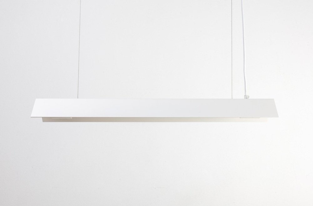 Large Misalliance Ral Pure White Suspended Light by Lexavala