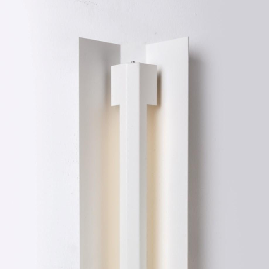 Large Misalliance Ral Pure White Wall Light by Lexavala