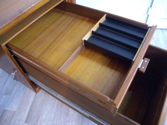 Large Model 207 Desk in Teak by Arne Vodder for Sibast, Denmark, 1950s-FEO-1776159