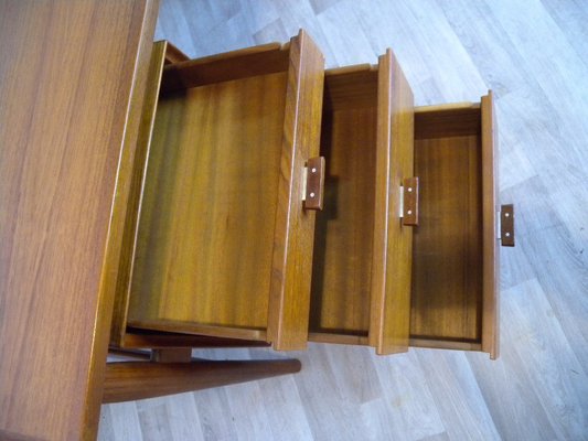 Large Model 207 Desk in Teak by Arne Vodder for Sibast, Denmark, 1950s-FEO-1776159