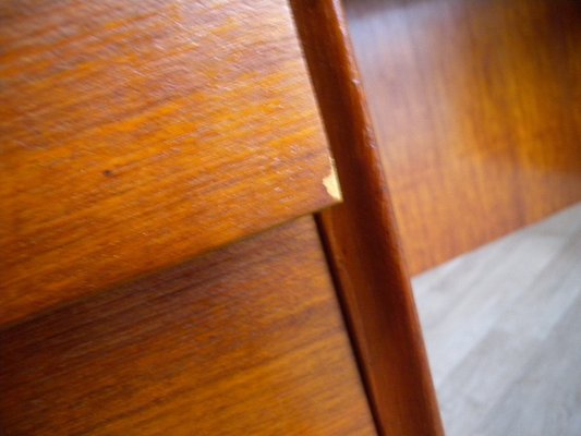 Large Model 207 Desk in Teak by Arne Vodder for Sibast, Denmark, 1950s-FEO-1776159