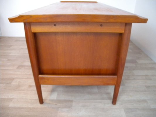 Large Model 207 Desk in Teak by Arne Vodder for Sibast, Denmark, 1950s-FEO-1776159