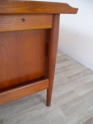 Large Model 207 Desk in Teak by Arne Vodder for Sibast, Denmark, 1950s-FEO-1776159