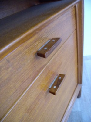 Large Model 207 Desk in Teak by Arne Vodder for Sibast, Denmark, 1950s-FEO-1776159