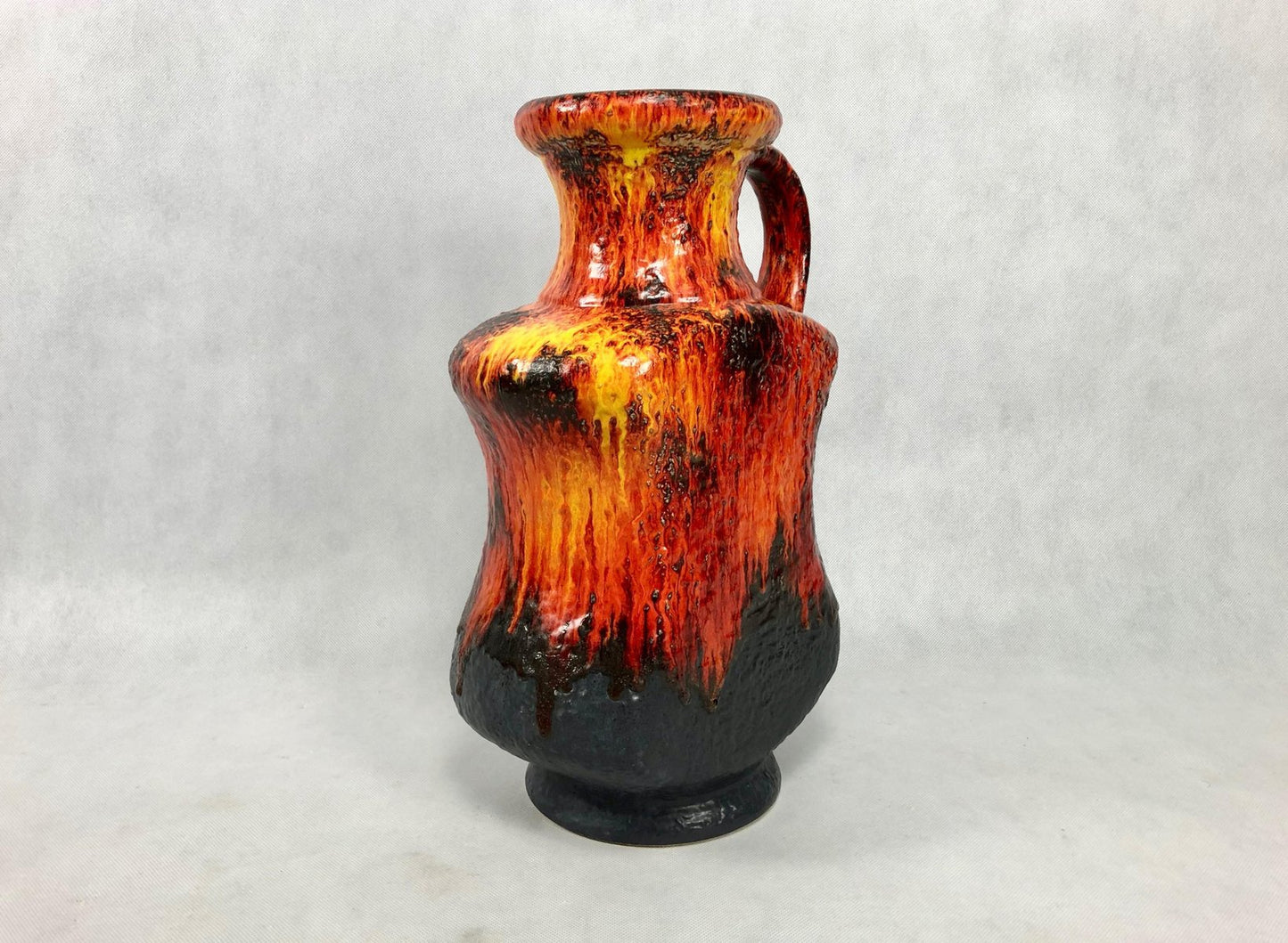 Large Model 607/45 Fat Lava Ceramic Floor Vase from Dümler & Breiden, 1960s