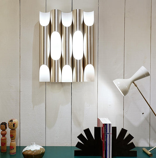 Large Model Fuga Wall Sconces attributed to Maija Liisa Komulainen, Raak Amsterdam, 1960s, Set of 5